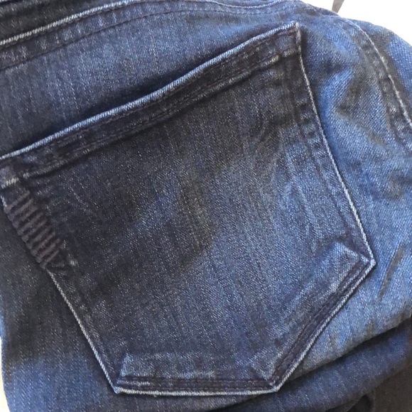 🤩 PAIGE Midlake Skyline Straight leg 34” super soft ink blue stretchy jeans - Picture 11 of 16